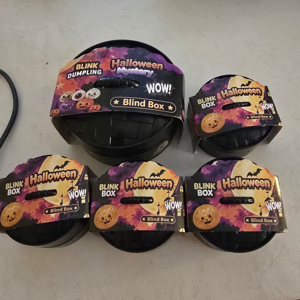 Blink Dumpling Halloween Mystery Blind Box Lot Spooky Squishy Fidget Toys 5pc